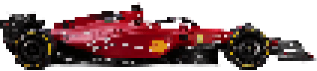pixel art ferrari side